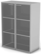 Шкаф с прозрачным стеклом 3 уровня